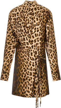 Sportmax Kleedjes, Dames, Bruin, XS, Cinema Shirt Dress