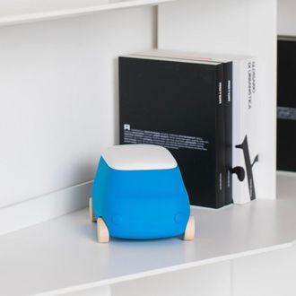 Plust Juguetes De M&aacute;quina De Almacenamiento De Pl&aacute;stico Para Ni&ntilde;os Van Mini - Azul Marino