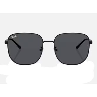 Ray-Ban Dark Grey Square Unisex Sunglasses RB3713D 002/87 57
