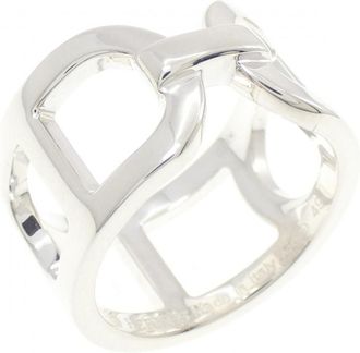 Herm&egrave;s Silver 925 Band Ring (Pre-Owned)