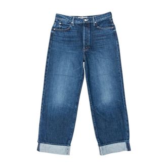 Mother Jeans, Dames, Blauw, W28, Wide Jeans
