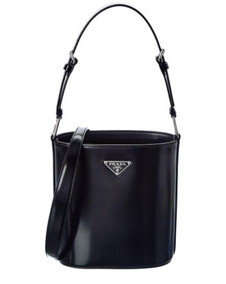 Prada Brushed Leather Bucket Bag