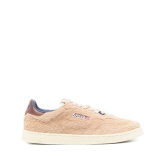 Autry Sneakers, male, Beige, Size: 11 US Beige Suede Sneaker with Distressed Effect