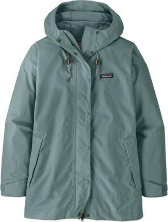 Patagonia Outdoor Everyday Rain Jacket Regenjacke f&uuml;r Damen | t&uuml;rkis
