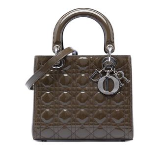 Dior Pre-owned Dior Medium Patent Cannage Lady Dior Ladies RYQIKTEPZ92A8JEP