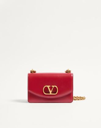 Valentino Garavani Borsa Piccola A Spalla Valentino Garavani Vain In Vitello Lucido Donna ROSSO V. UNI
