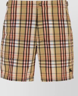 Burberry printed seersucker swim shorts