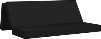 vidaXL Sof&aacute; Cama Plegable 200 X 67 X 45 Cm Negro Vidaxl