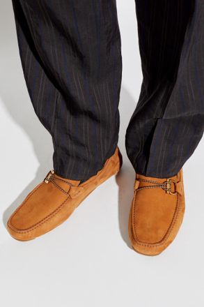 Ferragamo Front 4 Loafers, Mens, Brown