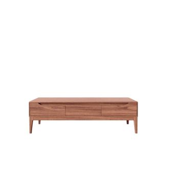 Tikamoon Mesa de centro de madera maciza de mango gabrielle