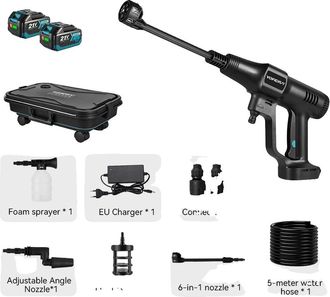 OEM Hidrolimpiadora De Alta Presi&oacute;n, 200 Bares, Compatible Con Bater&iacute;as, 2 Pilas B