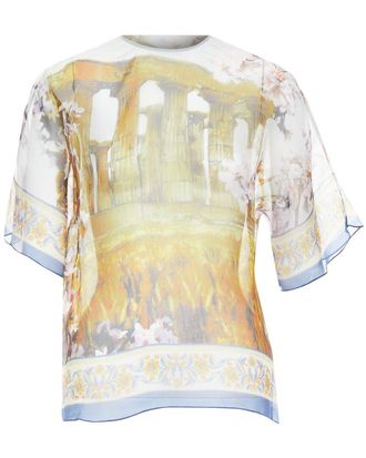 Dolce & Gabbana Silk Rome Ruins Top, Size It 36 (Authentic Pre-Loved)