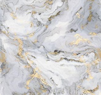 Art for the Home Komar Fresco Panor&aacute;mico Piedra Gris Y Oro 280 X 300 Cm
