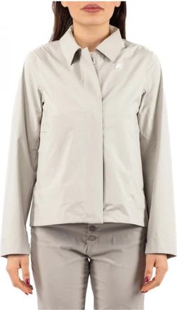 K-Way Lichtgewicht Opvouwbare Jas - Dames - Zomerjassen - Beige - 2XL - Jassen