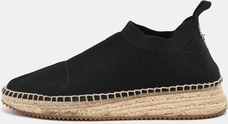 Alexander Wang Black Knit Fabric Dylan Espadrille Flats