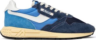 Autry Blue Reelwind Suede Mesh Sneakers