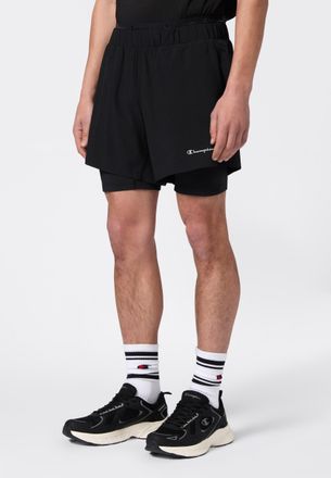 Champion Trainingsshorts CHAMPION, Damen, Gr. XXL (60/62), N-Gr, nbk, nbk, Obermaterial: 88% Polyester, 12% Elasthan, Hosen Trainingsshorts, f&uuml;r Sportmode und 