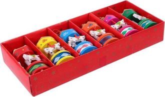 OEM Juego De 6 Adornos De Carrusel, Paquetes De Regalo Navide&ntilde;os, Decoraciones Navide&ntilde;as Para El Hogar
