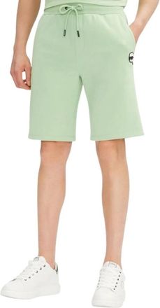 Karl Lagerfeld Regular Fit Shorts - Heren - Korte Broeken - Groen - L - Katoen - Korte Broeken