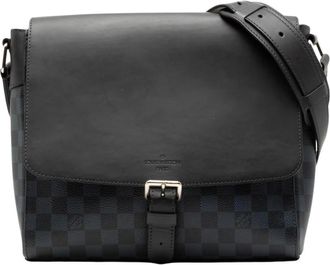 Louis Vuitton Pre-owned Leren Messenger Bag - Heren - Vintage Schoudertas - Zwart - ONE Size - Leer - Vintage