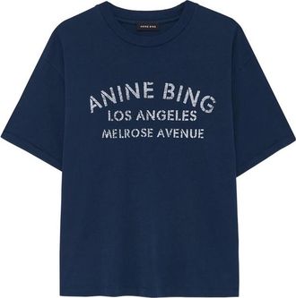 Anine Bing Cade Logo-detail Short-sleeve T-shirt