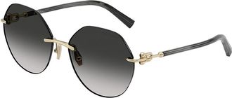 Tiffany & Co. TF3123 62413C Womens Sunglasses Gold Size 58