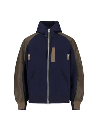 sacai Patchwork Multicolour Jacket With Intricate Detailing