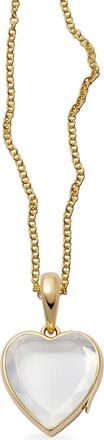Loquet London 18K yellow gold midi heart locket - Oro
