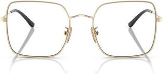 Vogue Eyewear 54mm Square Optical Glasses in Pale Gold at Nordstrom