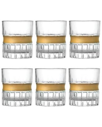 Godinger Set of 6 Goldband Regine Shot Glasses