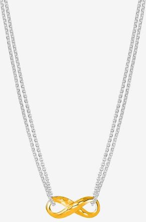 Dower & Hall Entwined Infinity Pendant in Silver And Gold at Nordstrom, Size 18