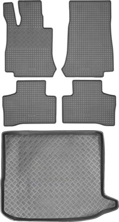 OEM Juego De Alfombrillas De Goma Para Coche Y Alfombrilla Para Maletero Para Mercedes Glc Coup&eacute; A Partir De 2017