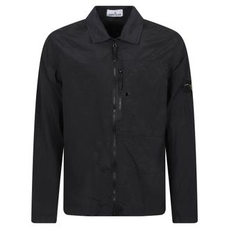 Stone Island Shirts - Heren - Casual Overhemden - Zwart - M - Overhemden