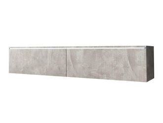 Mirjan24 Mobilier1 - Mueble Tv Sarasota 120, Hormig&oacute;n, N&uacute;mero De Puertas: 0, N&uacute;mero De Cajones: 0, 140x30x33cm