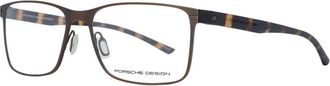 Porsche Design Bruine Titanium Optische Frames met Demo Bril - Heren - Brillen - Bruin - ONE Size - Accessoires
