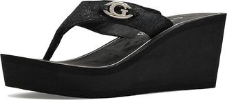 Guess Shai Womens Wedge Shoes Black : 10 M, Textile