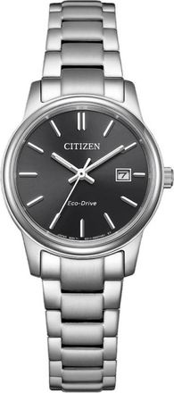 Citizen Pair Eco-Drive Black Dial Ladies Watch EW2318-90E