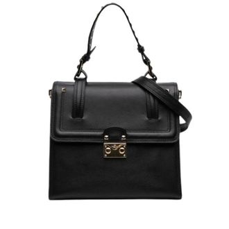 Valentino Pre-owned Cabana Satchel - Dames - Pre-owned - Zwart - Maat: ONE Size Zijde