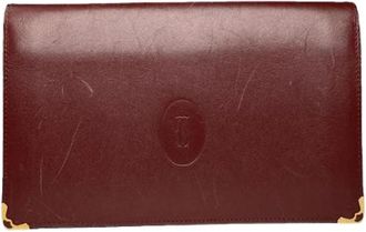 Cartier Pre-owned Vintage Clutch - Dames - Vintage Accessoires - Rood - ONE Size - Leer - Vintage