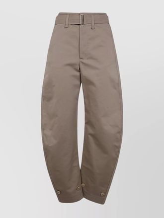 Christophe Lemaire cotton belted tapered trousers