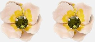 Simone Rocha Orecchini Blooming Poppy con cristalli