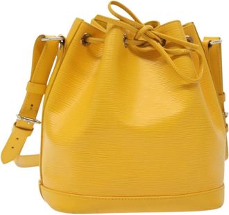 Louis Vuitton Noe Handbag Epi Leather Yellow Leather Bag (Pre-Owned)