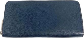 Louis Vuitton Pre-owned Wallets, male, Blue, Size: ONE SIZE Pre-owned Long Wallet (Bi-fold)
