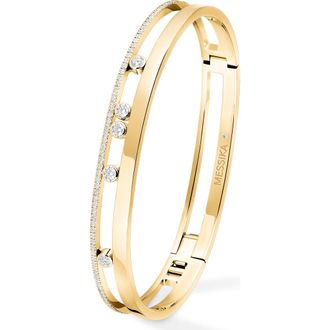 Messika Move Romane Diamond Bangle in Yellow Gold at Nordstrom, Size Medium