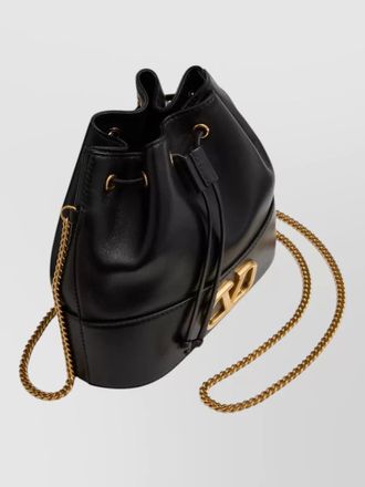 Valentino Garavani vlogo signature leather mini bucket bag