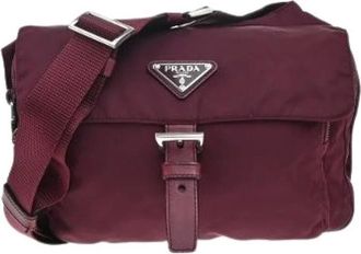 Prada Pre-owned Cross Body Bags, female, Red, Size: ONE SIZE Pre-owned Messenger bag