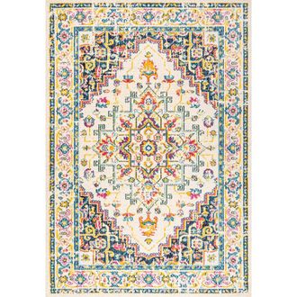 Jonathan Y Designs Brooklyn Geometric Medallion Area Rug in Beige/ivory at Nordstrom, Size 3Ft 0In X 5Ft 0In