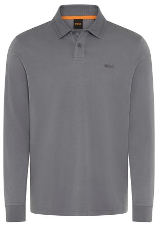 Boss Orange by Hugo Boss Poloshirt BOSS ORANGE Pe, Herren, Gr. XXL, grau (open grau062), Jersey, Obermaterial: 100% Baumwolle, regular fit, B&uuml;ndchen, Shirts Poloshirt, mit Pol