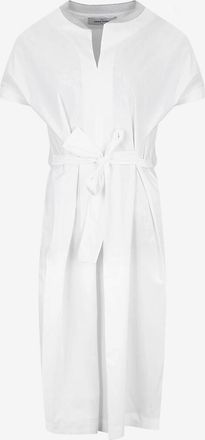 Gran Sasso Tunika-Midikleid aus Baumwolle