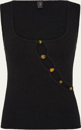 Sir. Chiara Beaded Knit Tank Top